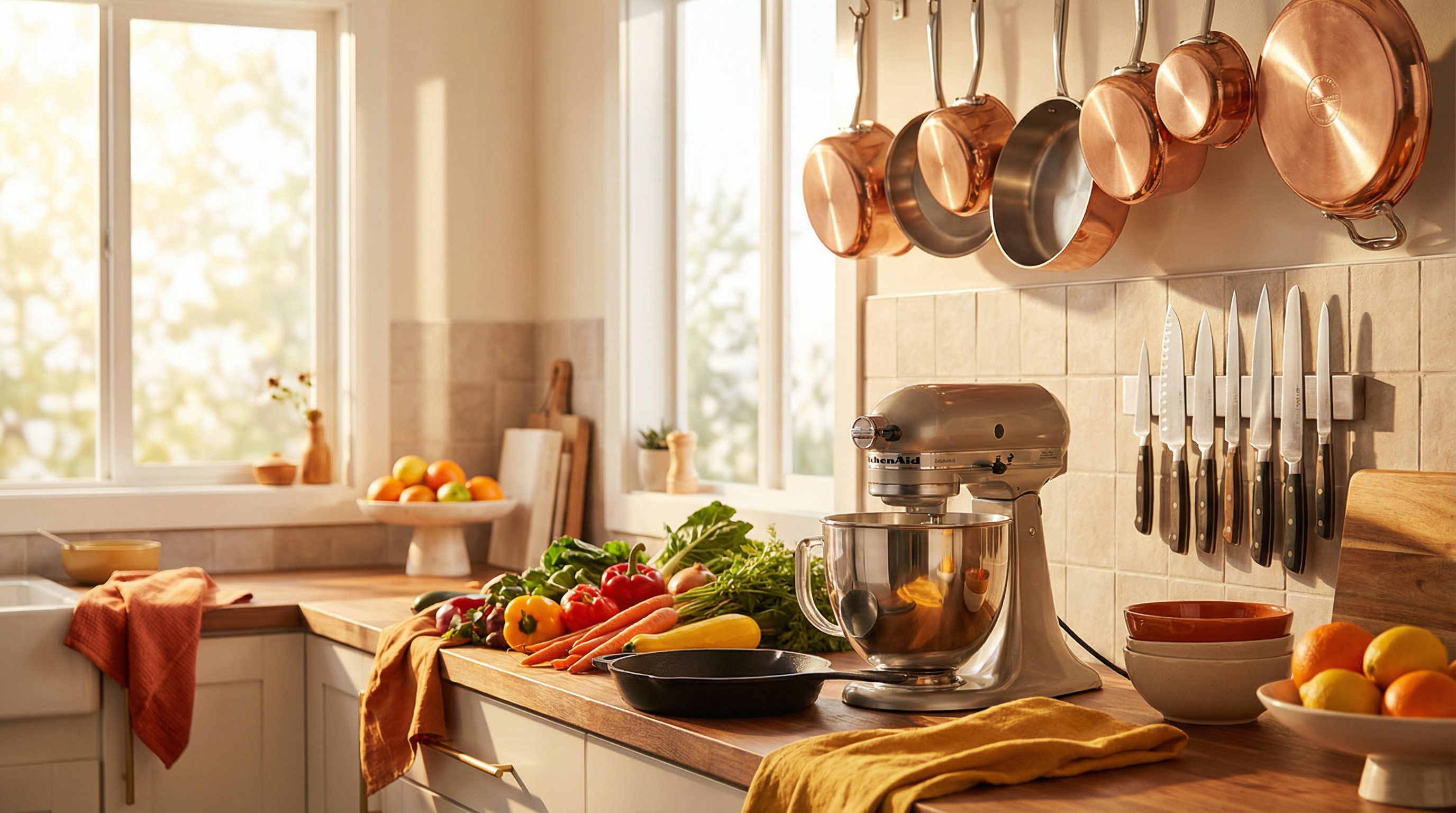 Modern kitchen with premium appliances