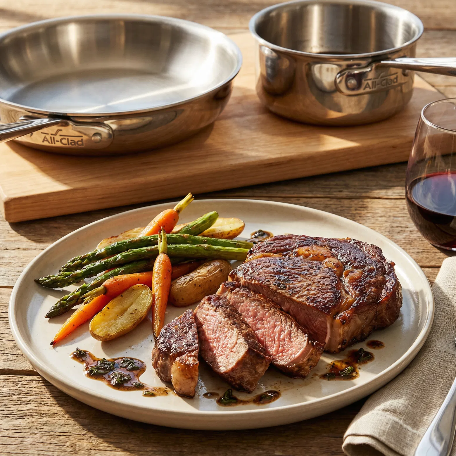 All-Clad D3 Stainless Steel 10-Piece Cookware Set 4