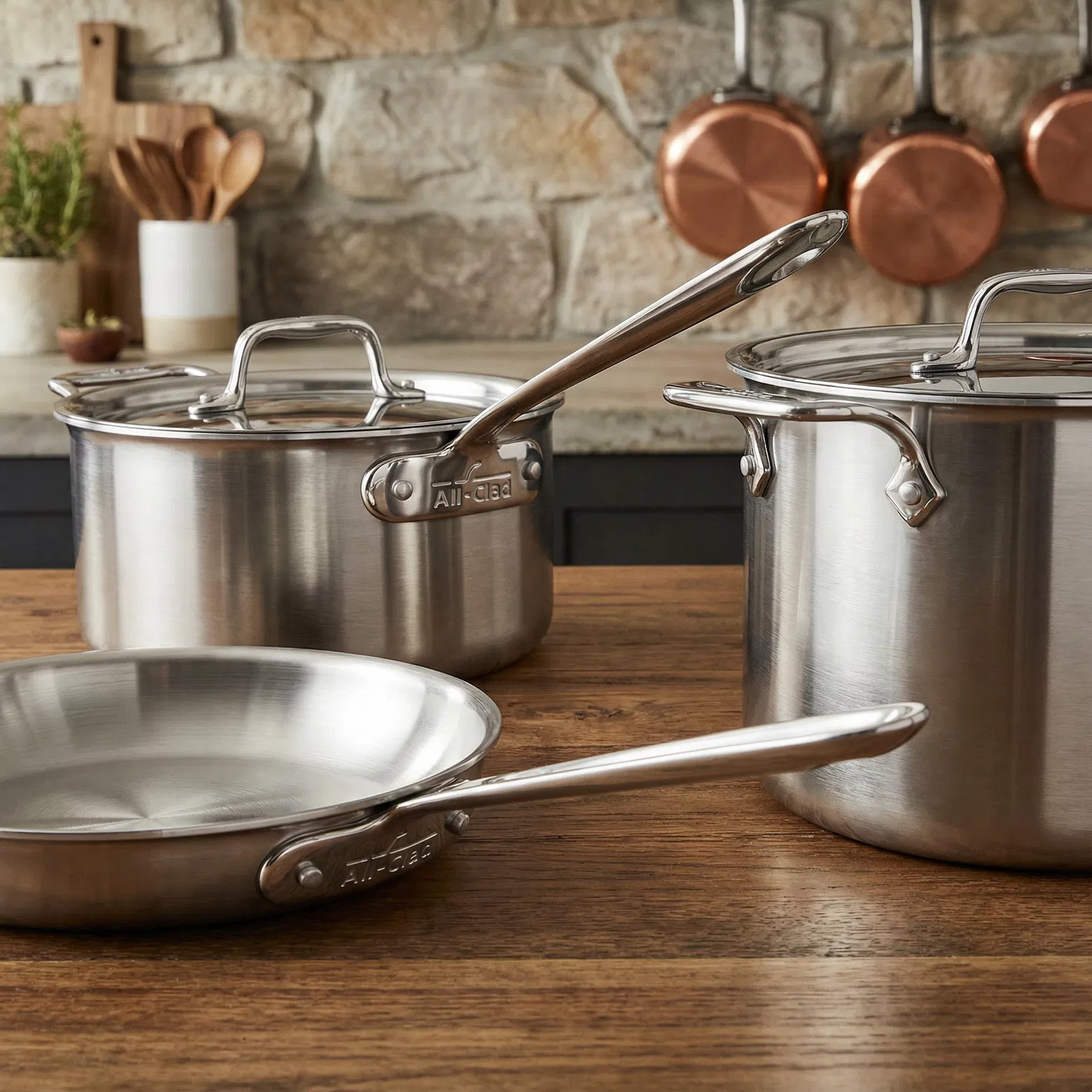 All-Clad D3 Stainless Steel 10-Piece Cookware Set 2