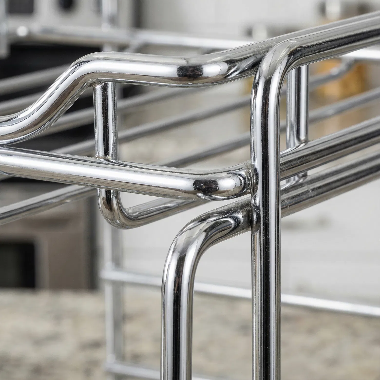 SimpleHouseware Stackable Can Rack Organizer, Chrome 2