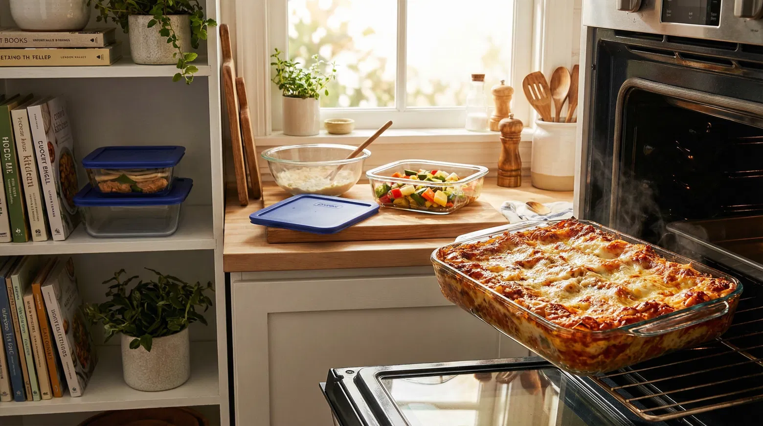 Pyrex Easy Grab Glass Bakeware and Food Storage Set (8-Piece) 3