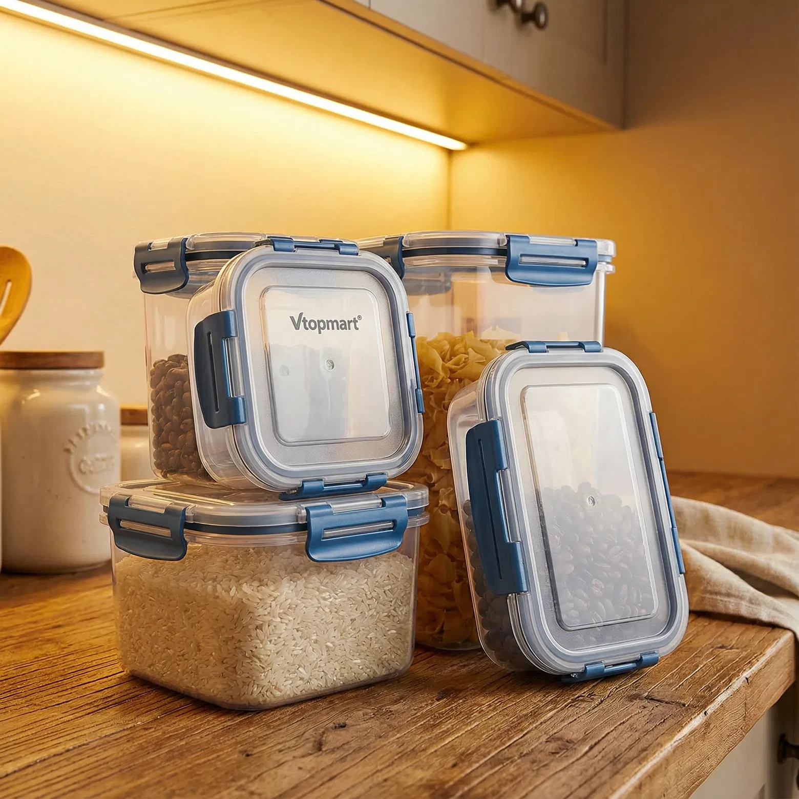 Vtopmart Airtight Food Storage Containers Set, 4 Pieces 2
