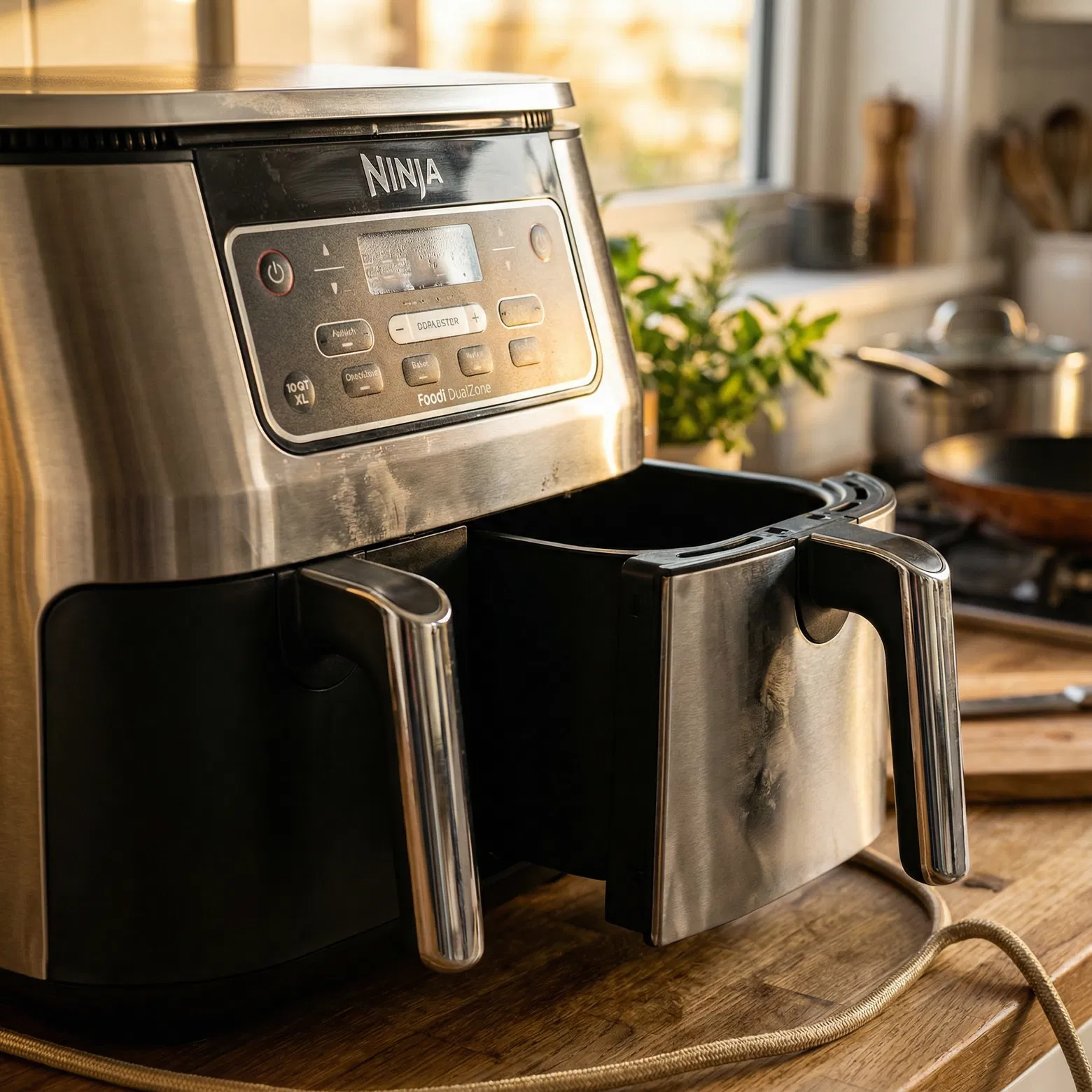 Ninja DZ401 Foodi 10 Quart 6-in-1 DualZone XL 2-Basket Air Fryer 2